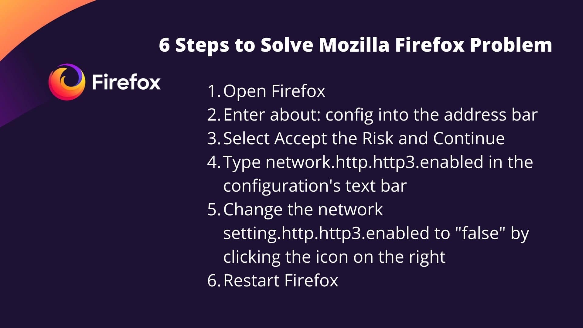 Solve Mozilla Firefox Problem