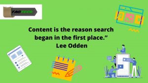 Content is the reason search began